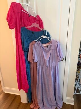 Set of 4 SHEIN Midi Dresses